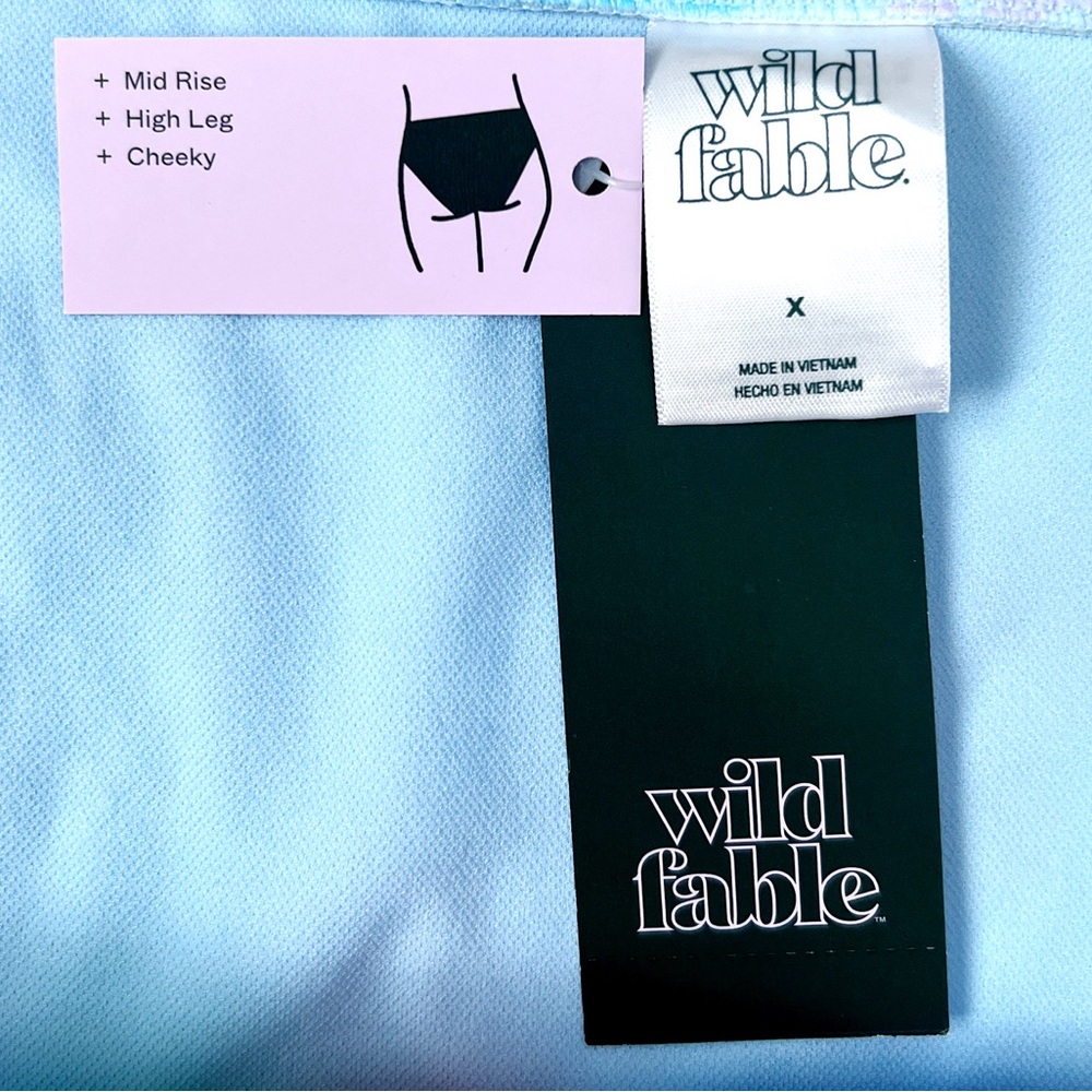 NWT Wild Fable High Leg Cheeky Bikini Bottoms - Picture 5 of 7
